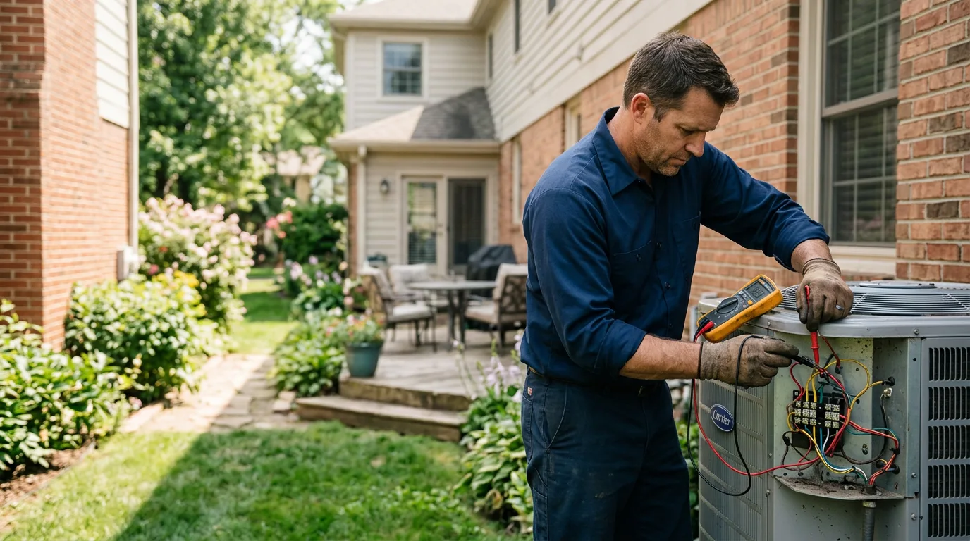 HVAC technician working near East Liverpool, OH